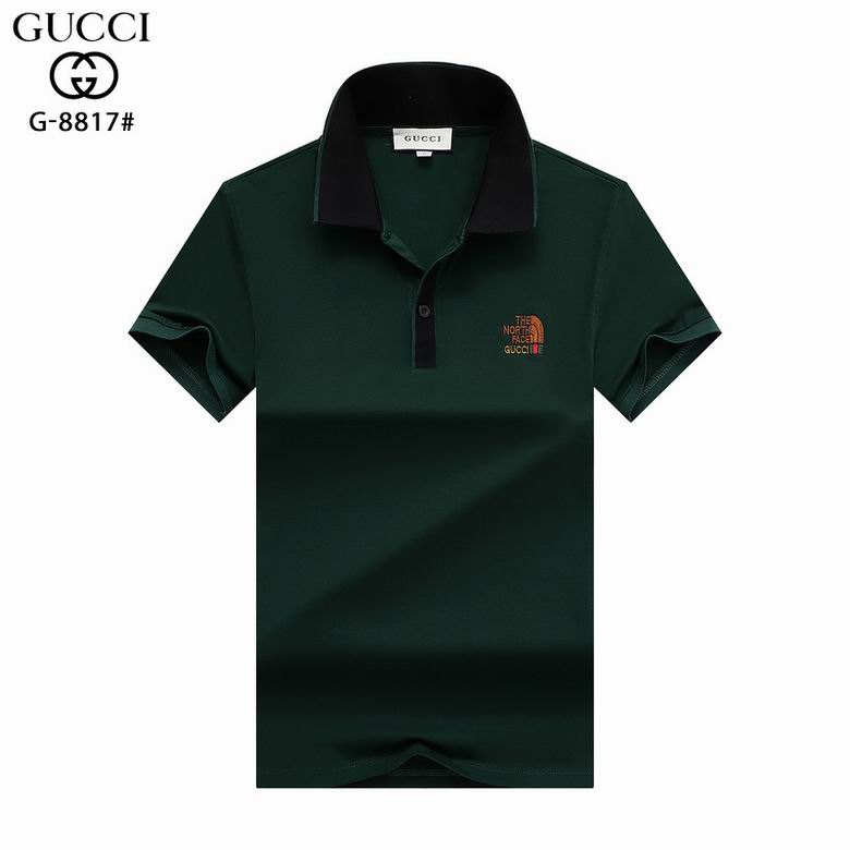 Wholesale Cheap G ucci Polo Short Sleeve Lapel T Shirts for Sale