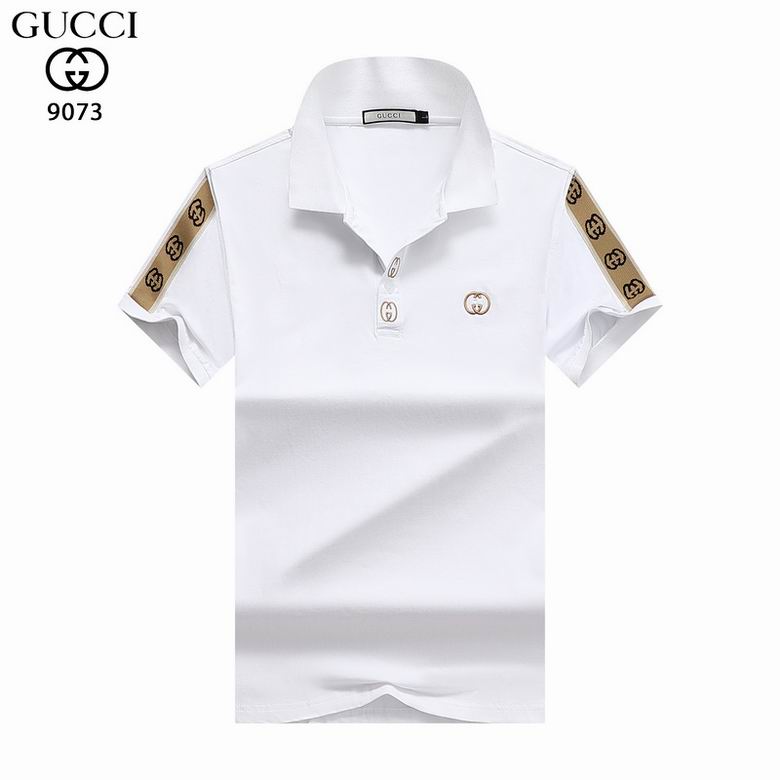 Wholesale Cheap G ucci Polo Short Sleeve Lapel T Shirts for Sale