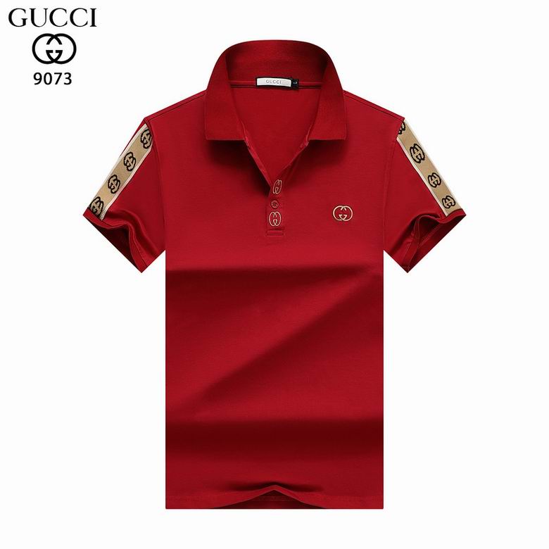 Wholesale Cheap G ucci Polo Short Sleeve Lapel T Shirts for Sale