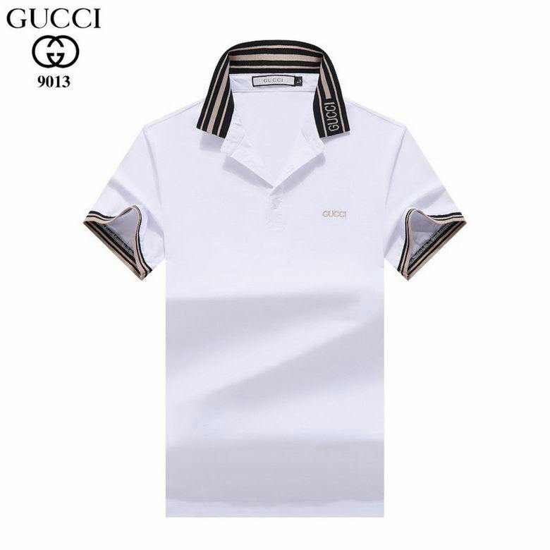Wholesale Cheap G ucci men Short Sleeve Polo Lapel T-Shirts for Sale