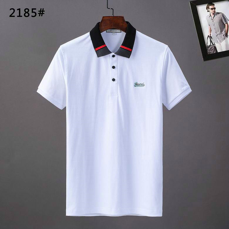 Wholesale Cheap G ucci men Short Sleeve Polo Lapel T-Shirts for Sale
