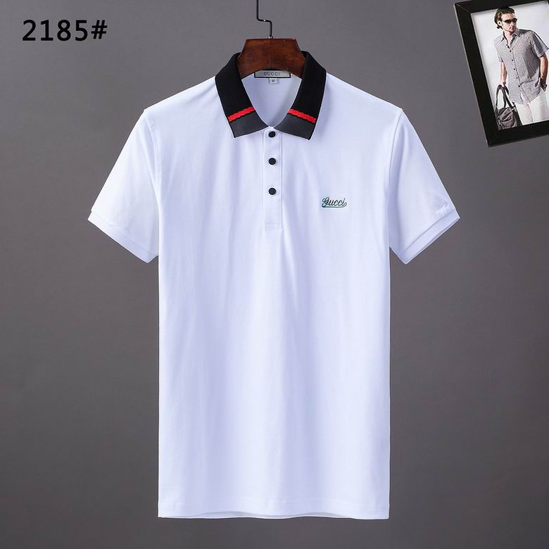 Wholesale Cheap G ucci Polo Short Sleeve Lapel T Shirts for Sale