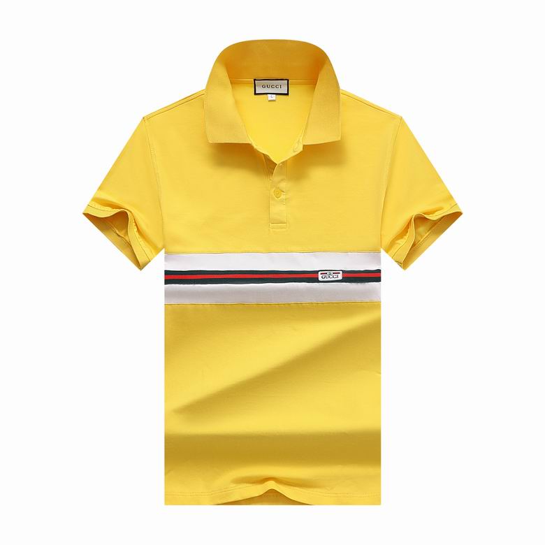 Wholesale Cheap G ucci Polo Short Sleeve Lapel T Shirts for Sale