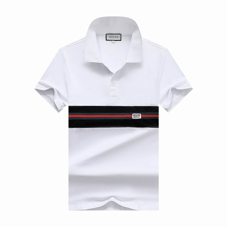 Wholesale Cheap G ucci Polo Short Sleeve Lapel T Shirts for Sale