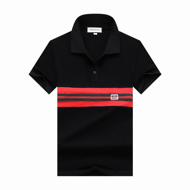 Wholesale Cheap G ucci Polo Short Sleeve Lapel T Shirts for Sale