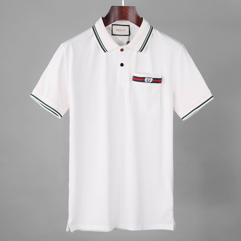 Wholesale Cheap G ucci Short Sleeve polo T Shirts for Sale