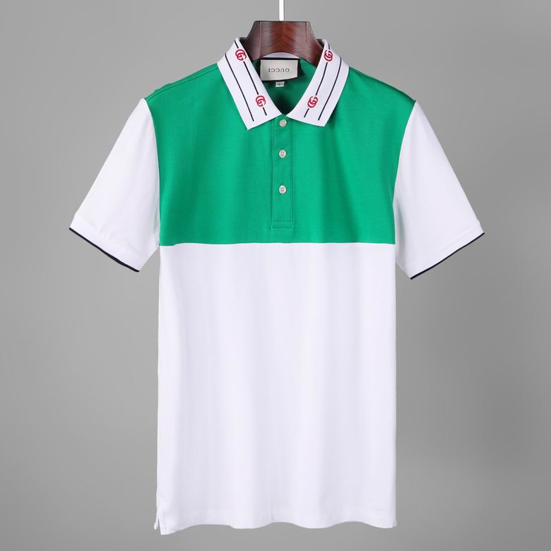 Wholesale Cheap G ucci Short Sleeve polo T Shirts for Sale