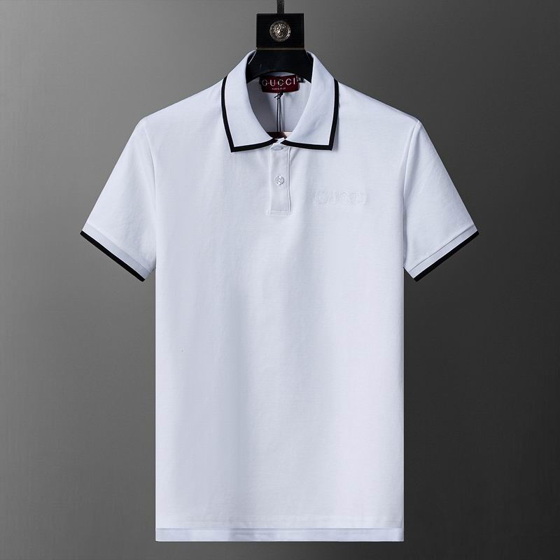 Wholesale Cheap High-quality men G.ucci Short Sleeve Lapel Replica Designer T Shirts for Sale