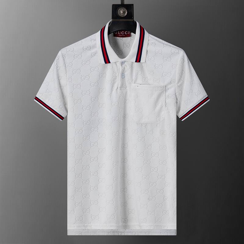 Wholesale Cheap High-quality men G.ucci Short Sleeve Lapel Replica Designer T Shirts for Sale