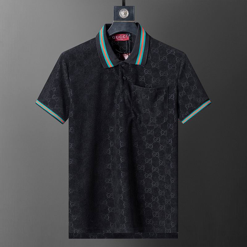 Wholesale Cheap High-quality men G.ucci Short Sleeve Lapel Replica Designer T Shirts for Sale