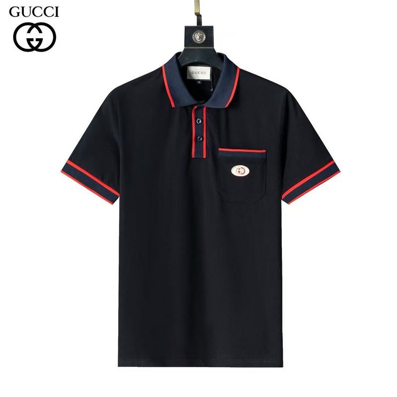 Wholesale Cheap High-quality men G.ucci Short Sleeve Lapel Replica Designer T Shirts for Sale