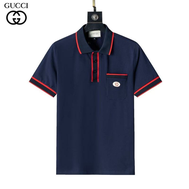 Wholesale Cheap High-quality men G.ucci Short Sleeve Lapel Replica Designer T Shirts for Sale