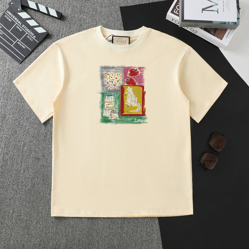 Wholesale Cheap High Quality women G.ucci Replica Designer T shirts for Sale