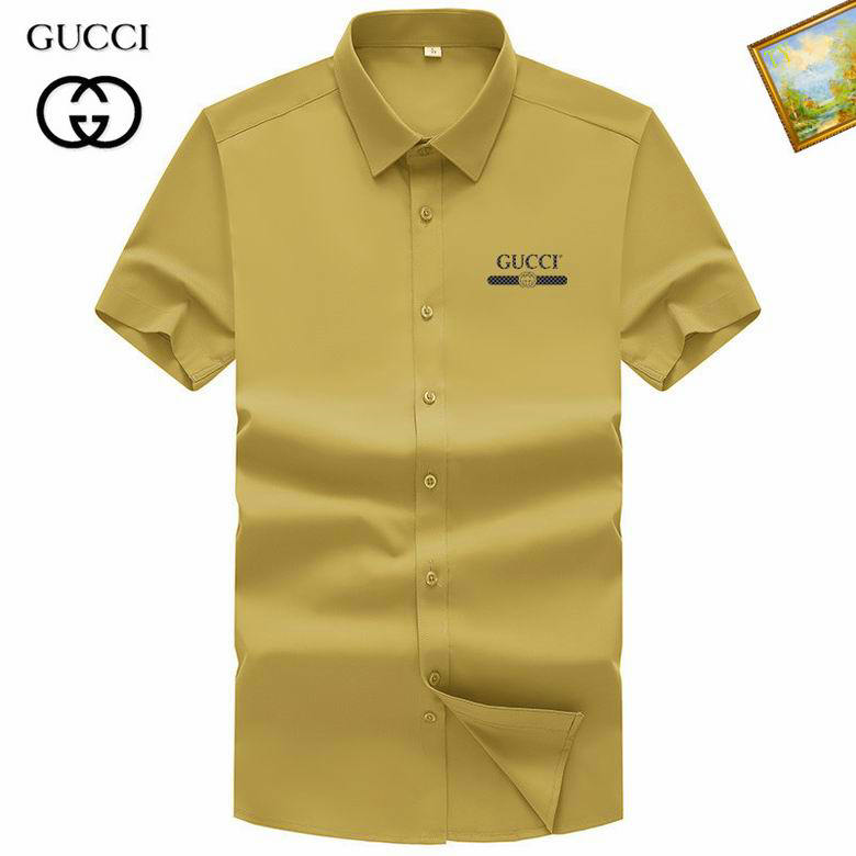 Wholesale Cheap G ucci Short Sleeve Shirts for Sale
