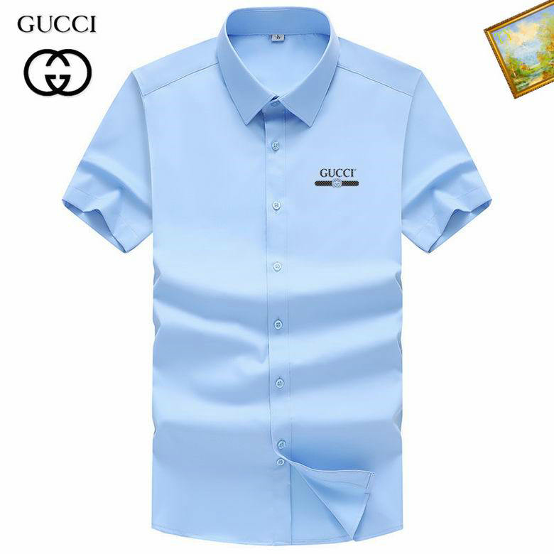 Wholesale Cheap G ucci Short Sleeve Shirts for Sale