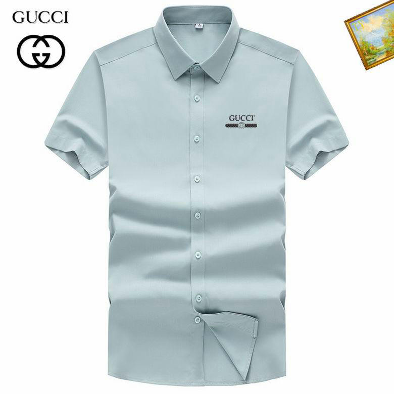 Wholesale Cheap G ucci Short Sleeve Shirts for Sale