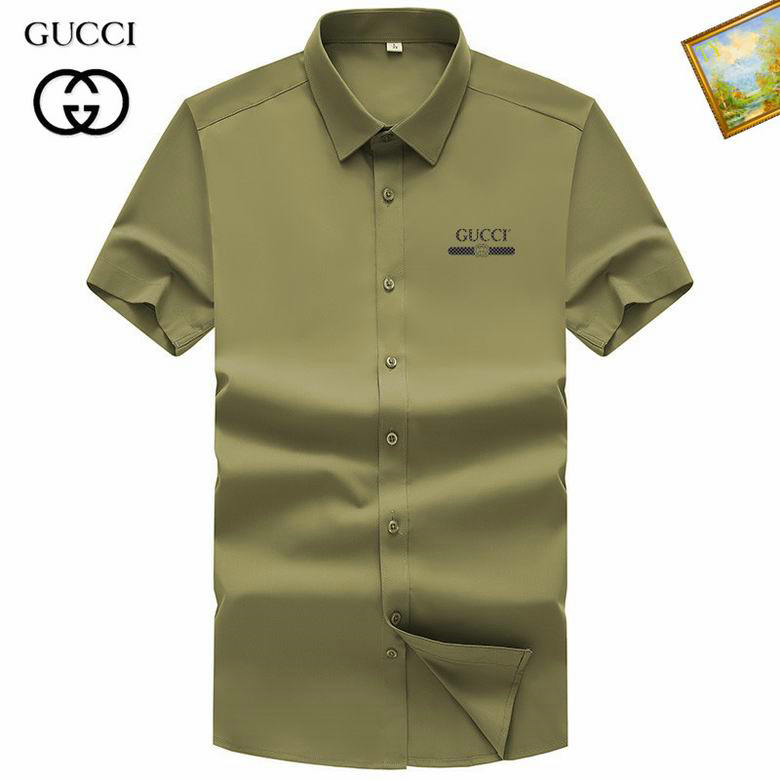 Wholesale Cheap G ucci Short Sleeve Shirts for Sale