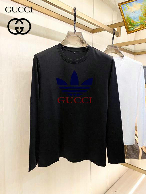 Wholesale Cheap G.ucci Long Sleeve Round Collar T Shirts for Sale