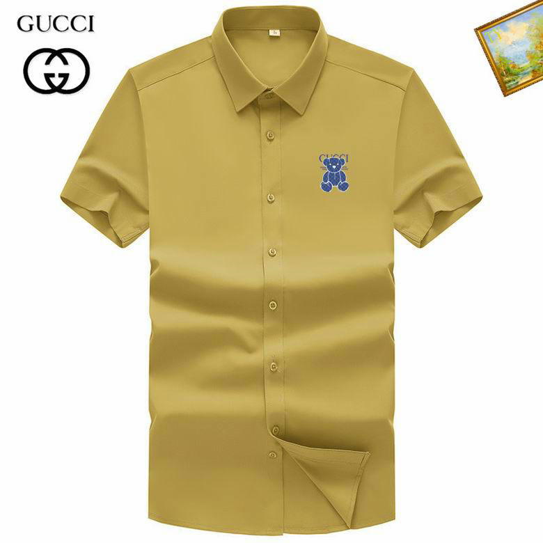 Wholesale Cheap G ucci Short Sleeve Shirts for Sale