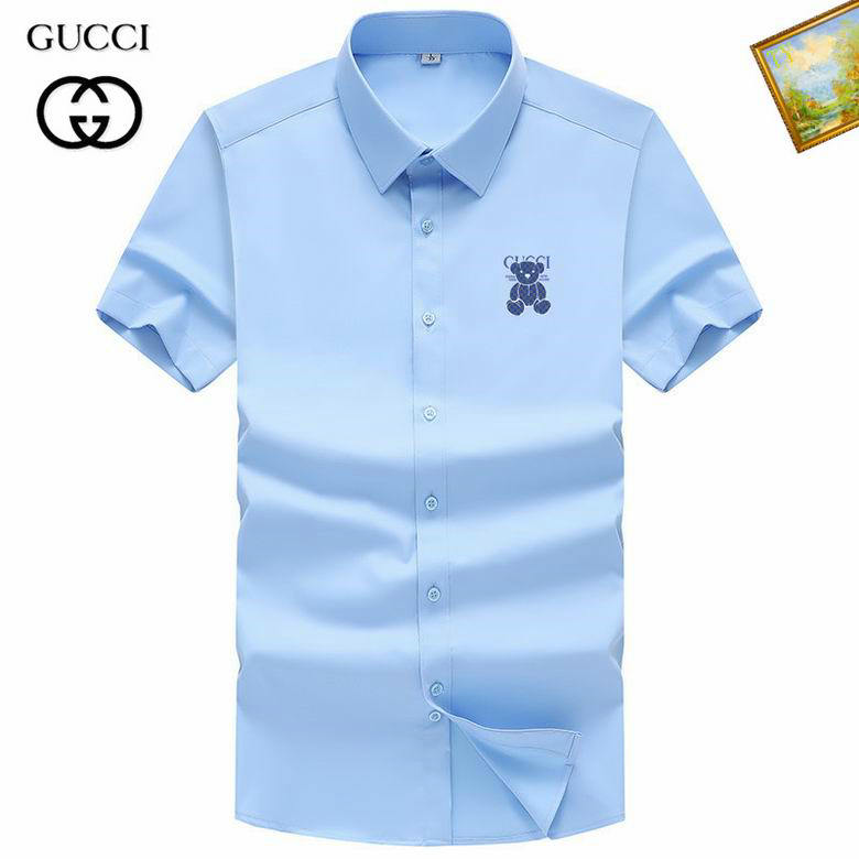 Wholesale Cheap G ucci Short Sleeve Shirts for Sale
