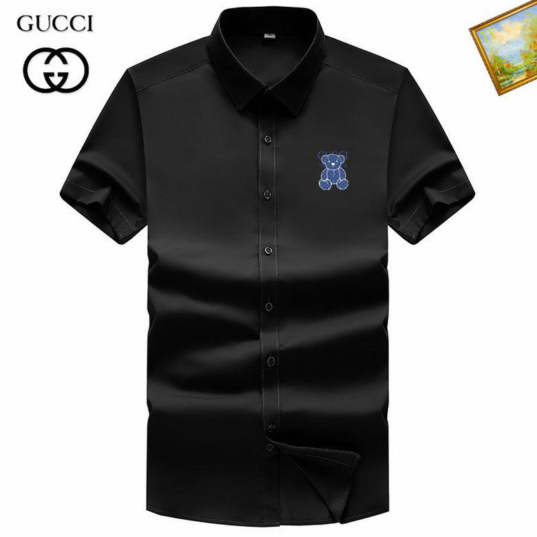 Wholesale Cheap G ucci Short Sleeve Shirts for Sale