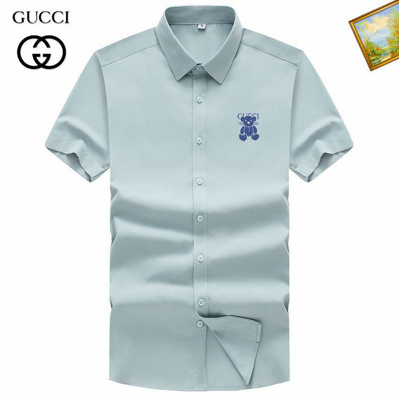 Wholesale Cheap G ucci Short Sleeve Shirts for Sale