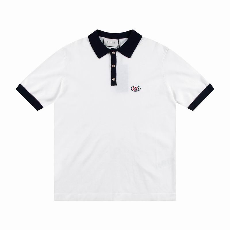 Wholesale Cheap G.ucci Short Sleeve Lapel T Shirts for Sale