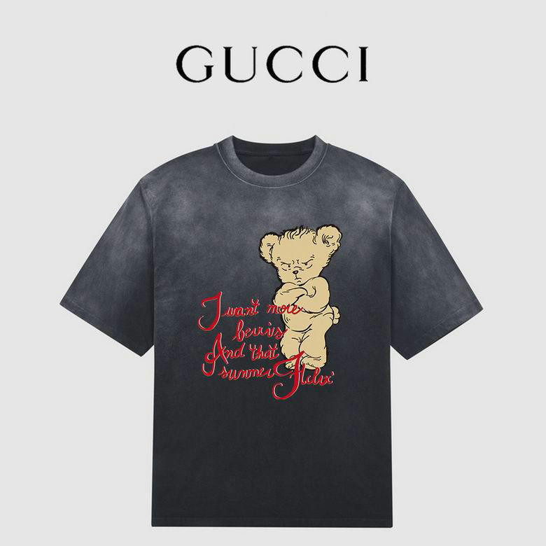 Wholesale Cheap G ucci Short Sleeve T Shirts for Sale