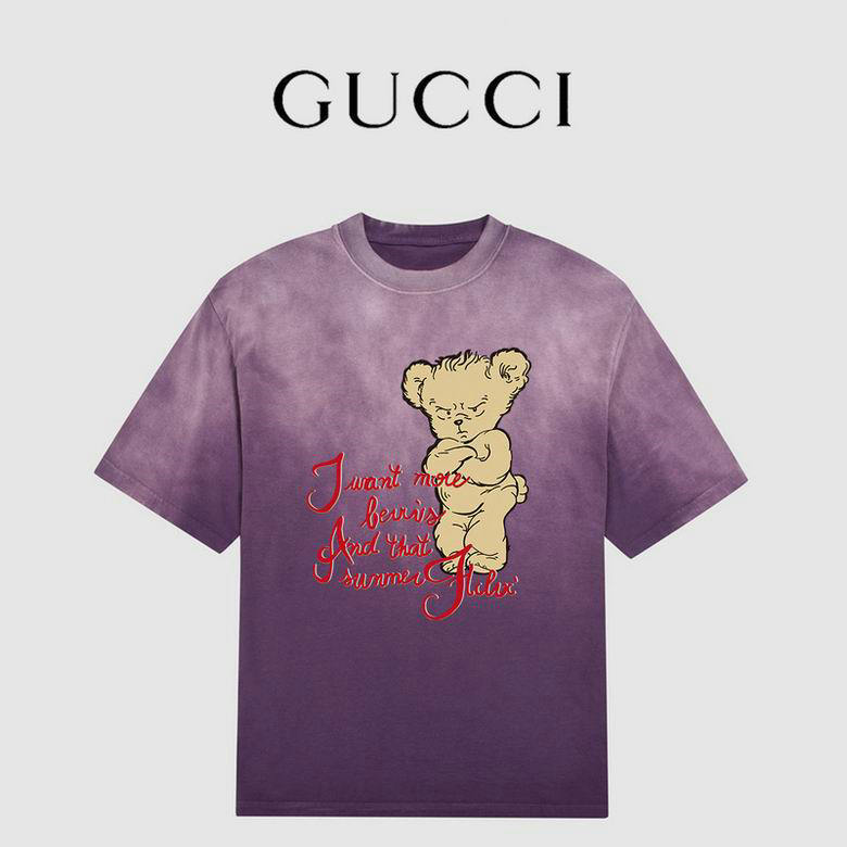 Wholesale Cheap G ucci Short Sleeve T Shirts for Sale
