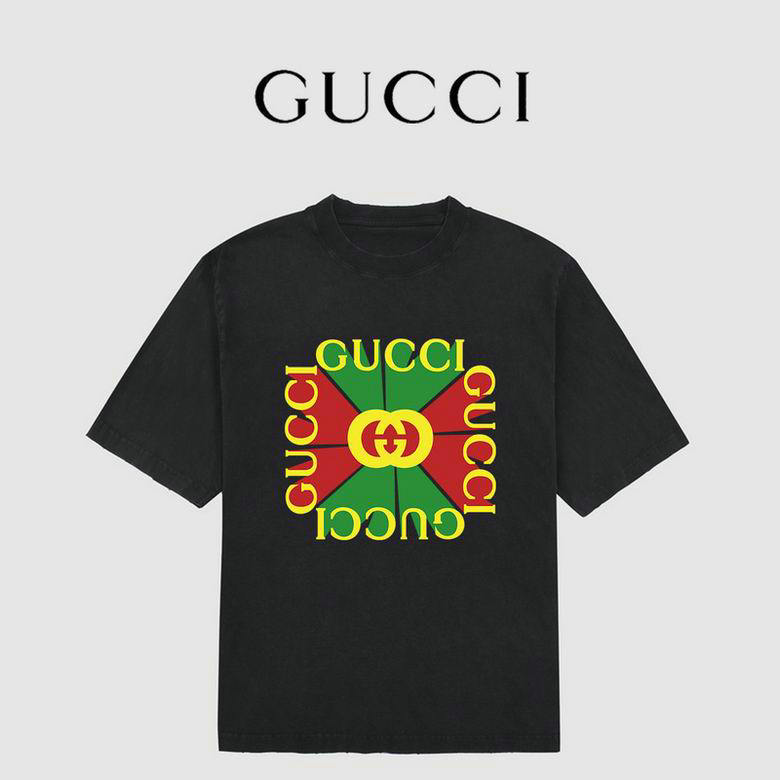 Wholesale Cheap G ucci Short Sleeve T Shirts for Sale