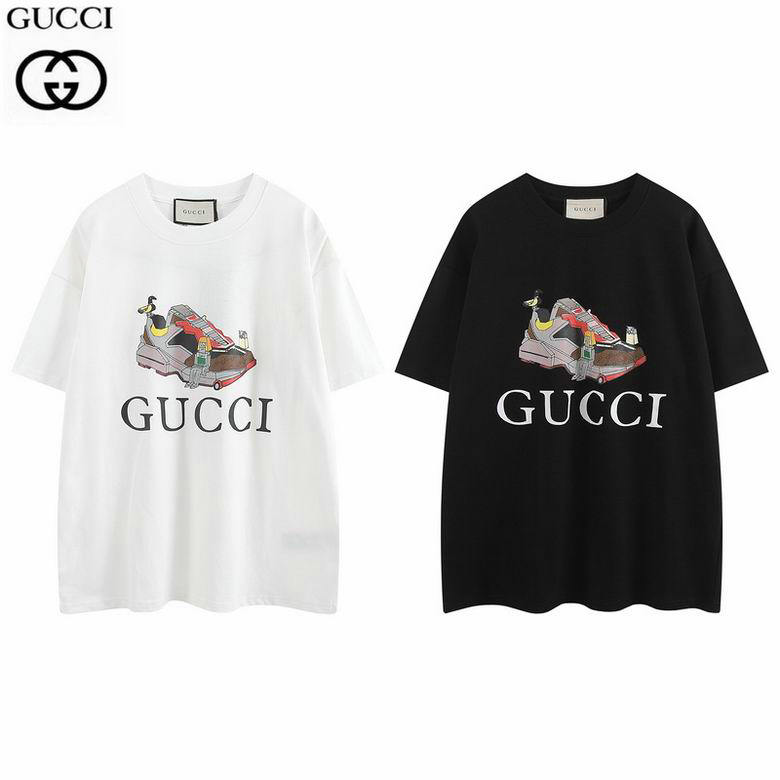 Wholesale Cheap G ucci Designer Short Sleeve T shirts for Sale