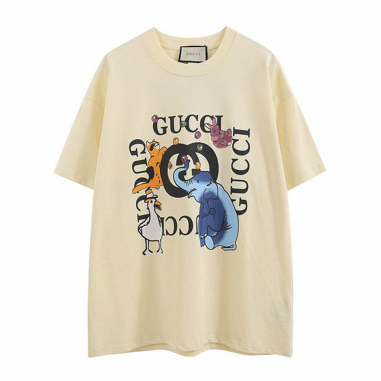 Wholesale Cheap G ucci Designer Short Sleeve T shirts for Sale