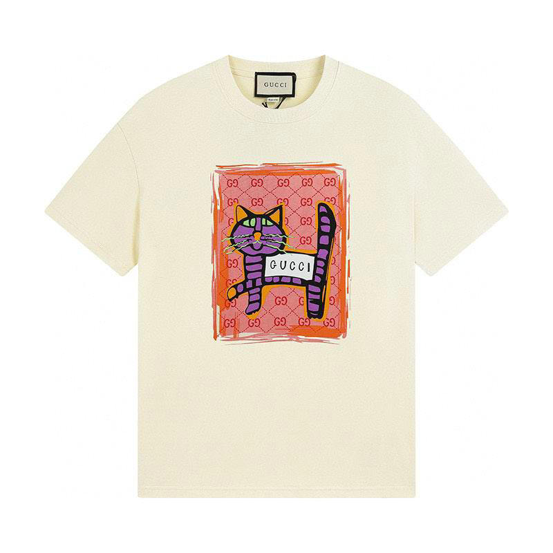 Wholesale Cheap G.ucci Women Short Sleeve Replica T Shirts for Sale