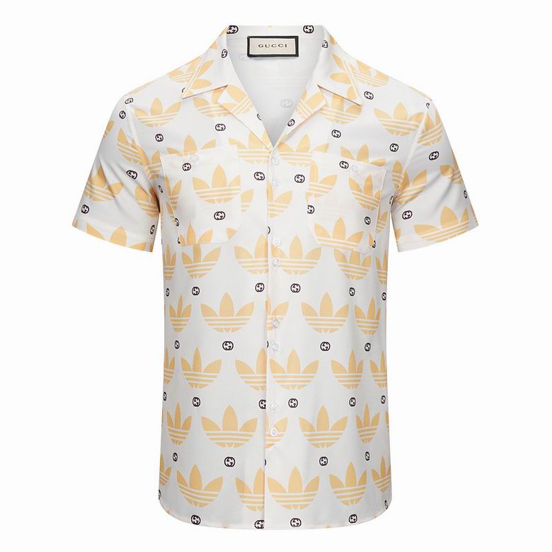 Wholesale Cheap G ucci Short Sleeve Shirts for Sale