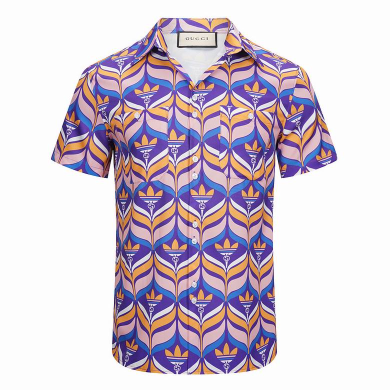Wholesale Cheap G ucci Short Sleeve Shirts for Sale