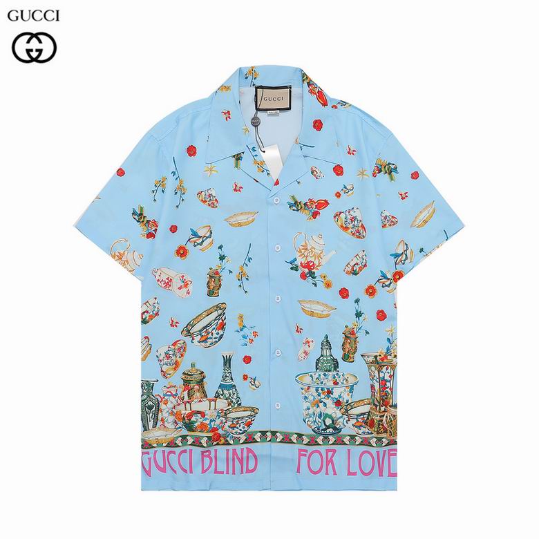 Wholesale Cheap G ucci Short Shirts for Sale
