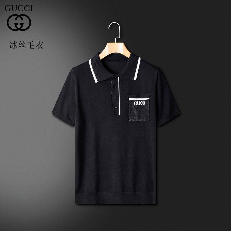 Wholesale High-quality G.ucci Short Sleeve Lapel Replica T-Shirts for sale