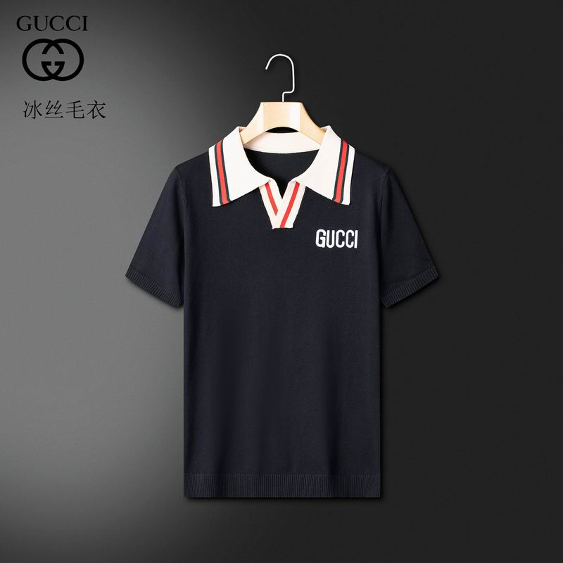 Wholesale High-quality G.ucci Short Sleeve Lapel Replica T-Shirts for sale