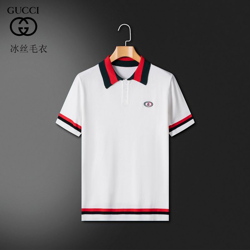 Wholesale High-quality G.ucci Short Sleeve Lapel Replica T-Shirts for sale
