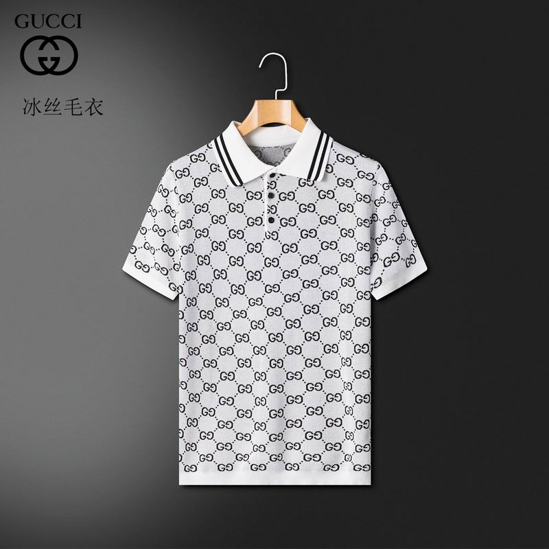 Wholesale High-quality G.ucci Short Sleeve Lapel Replica T-Shirts for sale