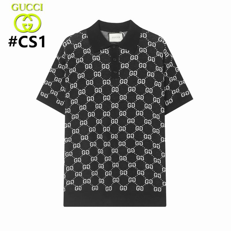 Wholesale High-quality G.ucci Short Sleeve Lapel Replica T-Shirts for sale