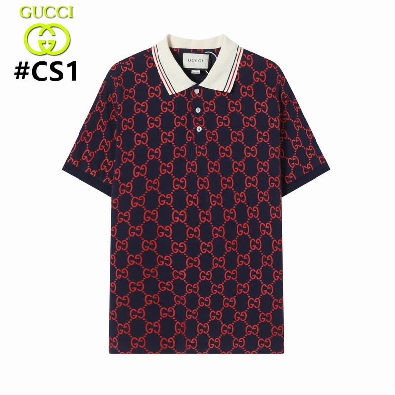 Wholesale High-quality G.ucci Short Sleeve Lapel Replica T-Shirts for sale