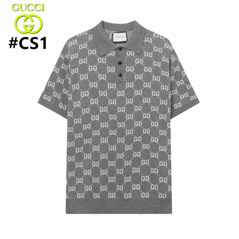 Wholesale High-quality G.ucci Short Sleeve Lapel Replica T-Shirts for sale
