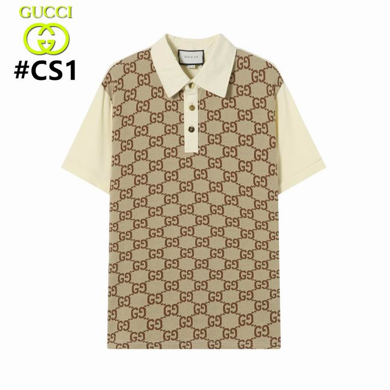 Wholesale High-quality G.ucci Short Sleeve Lapel Replica T-Shirts for sale