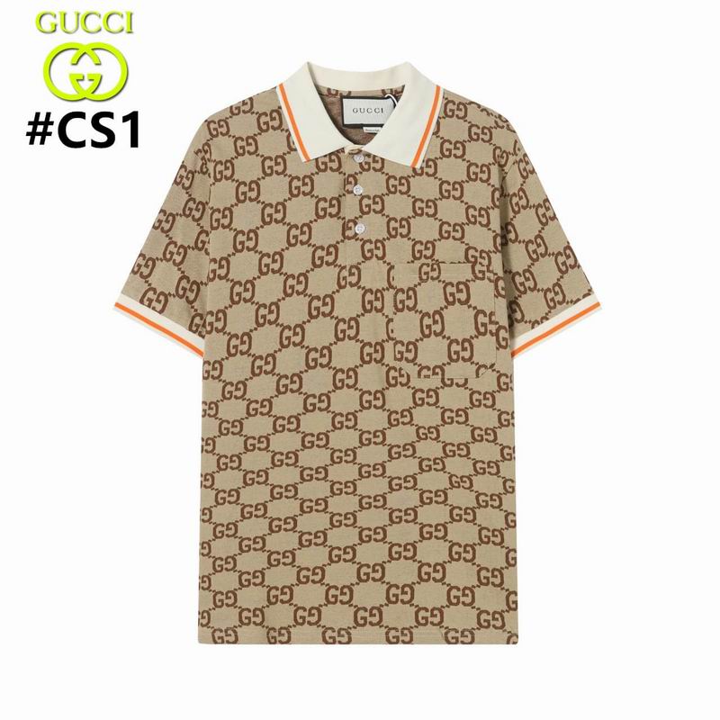 Wholesale High-quality G.ucci Short Sleeve Lapel Replica T-Shirts for sale