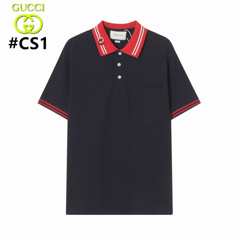 Wholesale High-quality G.ucci Short Sleeve Lapel Replica T-Shirts for sale