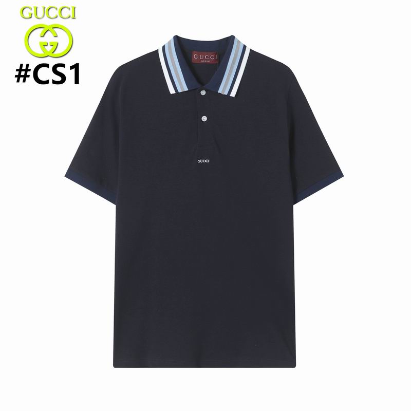 Wholesale High-quality G.ucci Short Sleeve Lapel Replica T-Shirts for sale