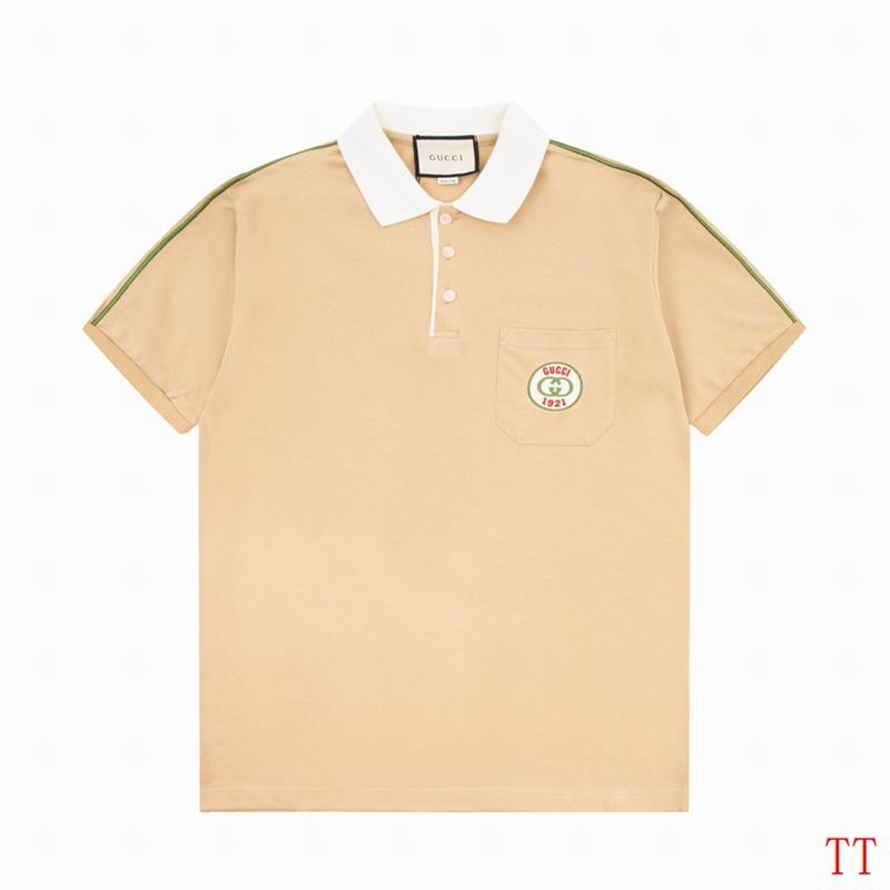 Wholesale High-quality G.ucci Short Sleeve Lapel Replica T-Shirts for sale
