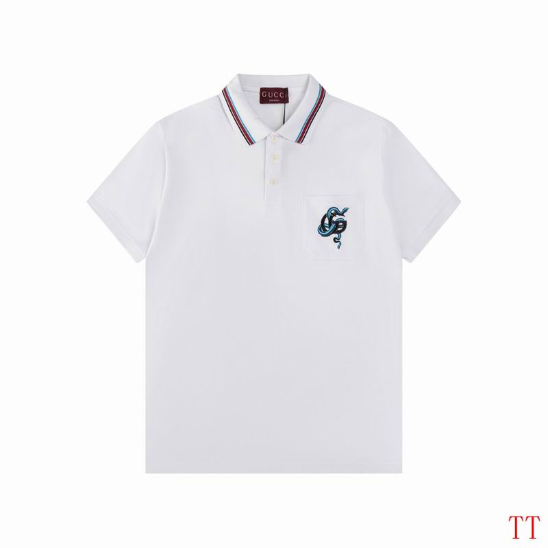 Wholesale High-quality G.ucci Short Sleeve Lapel Replica T-Shirts for sale
