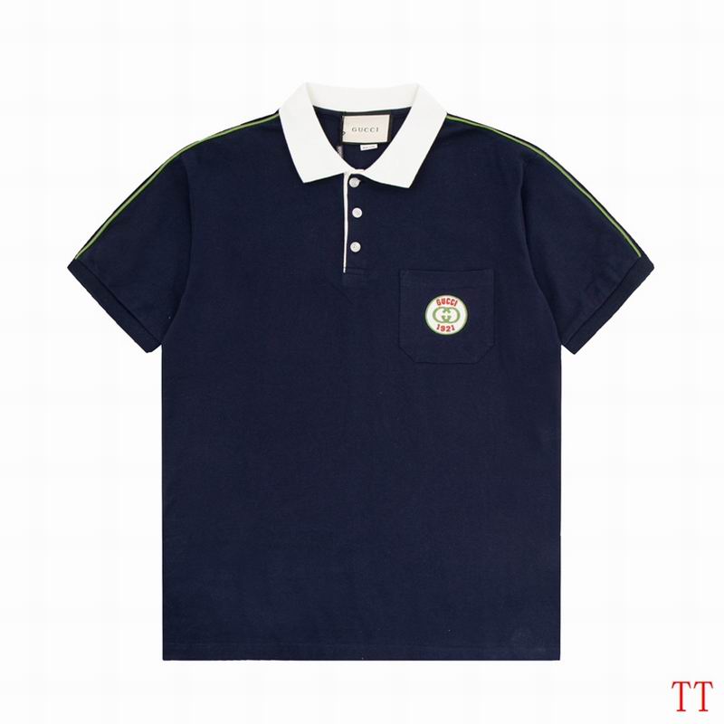 Wholesale High-quality G.ucci Short Sleeve Lapel Replica T-Shirts for sale